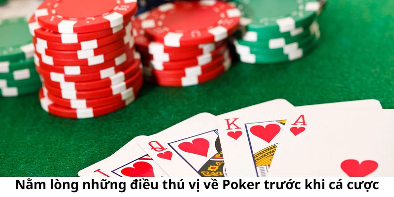 Nằm lòng những điều thú vị về Poker trước khi cá cược