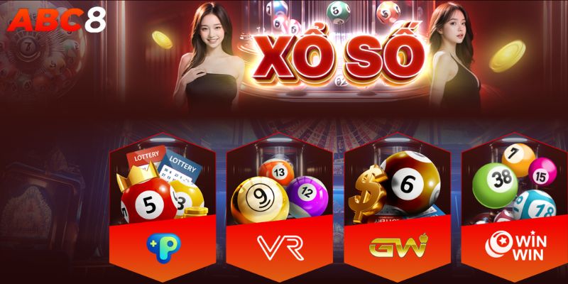 Các sảnh game uy tín được tích hợp trên nền tảng Xổ số ABC8